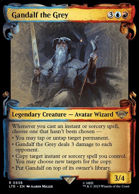 Gandalf the Grey [Scroll Showcase Silver Foil]