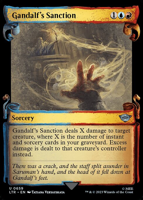 Gandalf's Sanction [Scroll Showcase Silver Foil]