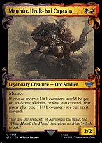 Mauhúr, Uruk-hai Captain [Scroll Showcase Silver Foil]