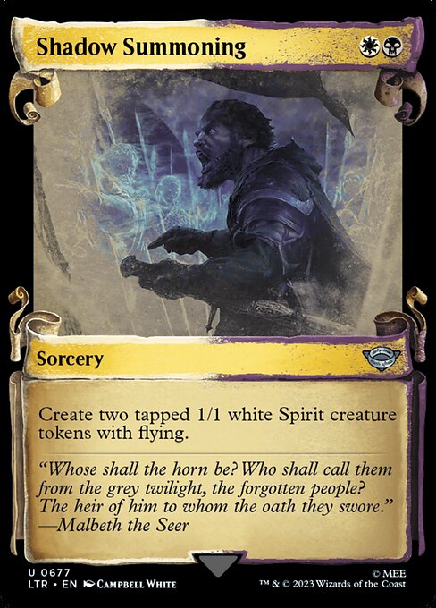 Shadow Summoning [Scroll Showcase Silver Foil]
