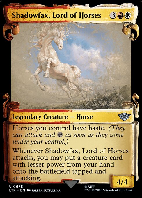 Shadowfax, Lord of Horses [Scroll Showcase Silver Foil]