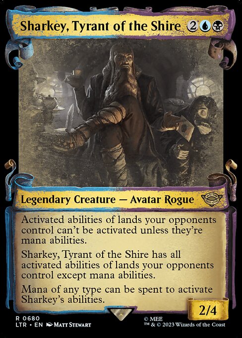 Sharkey, Tyrant of the Shire [Scroll Showcase Silver Foil]