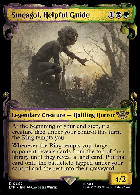 Sméagol, Helpful Guide [Scroll Showcase Silver Foil]