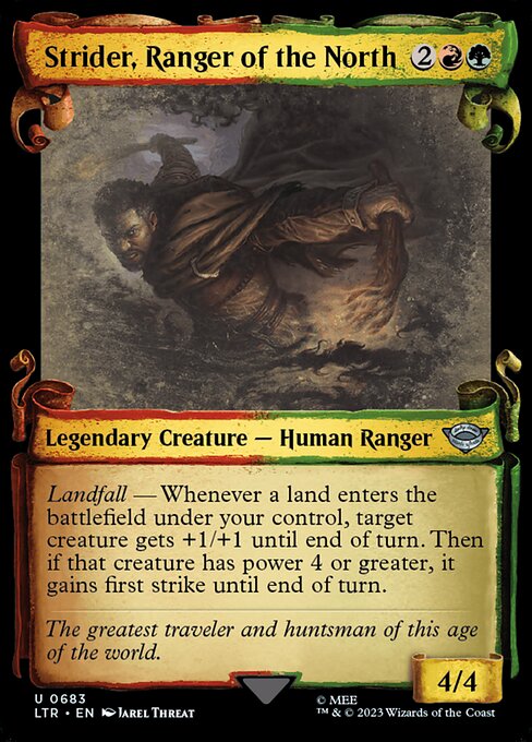 Strider, Ranger of the North [Scroll Showcase Silver Foil]