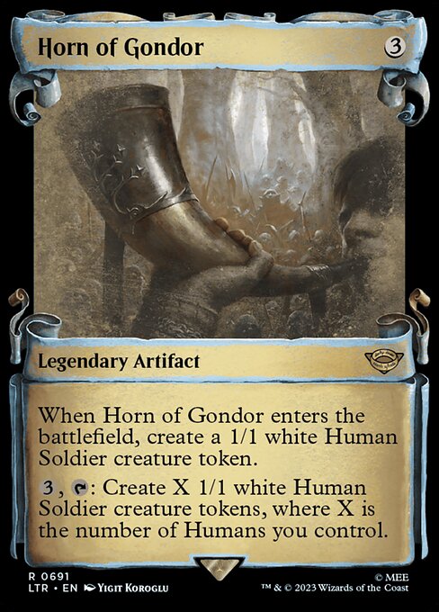 Horn of Gondor [Scroll Showcase Silver Foil]