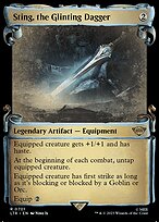 Sting, the Glinting Dagger [Scroll Showcase Silver Foil]