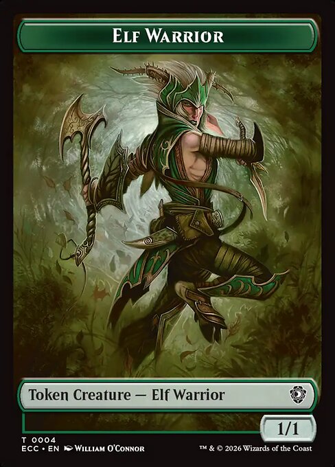 Elf Warrior Token TECC