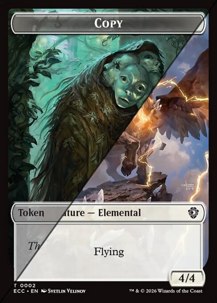 Copy Token  // Elemental Token TECC  [Foil]