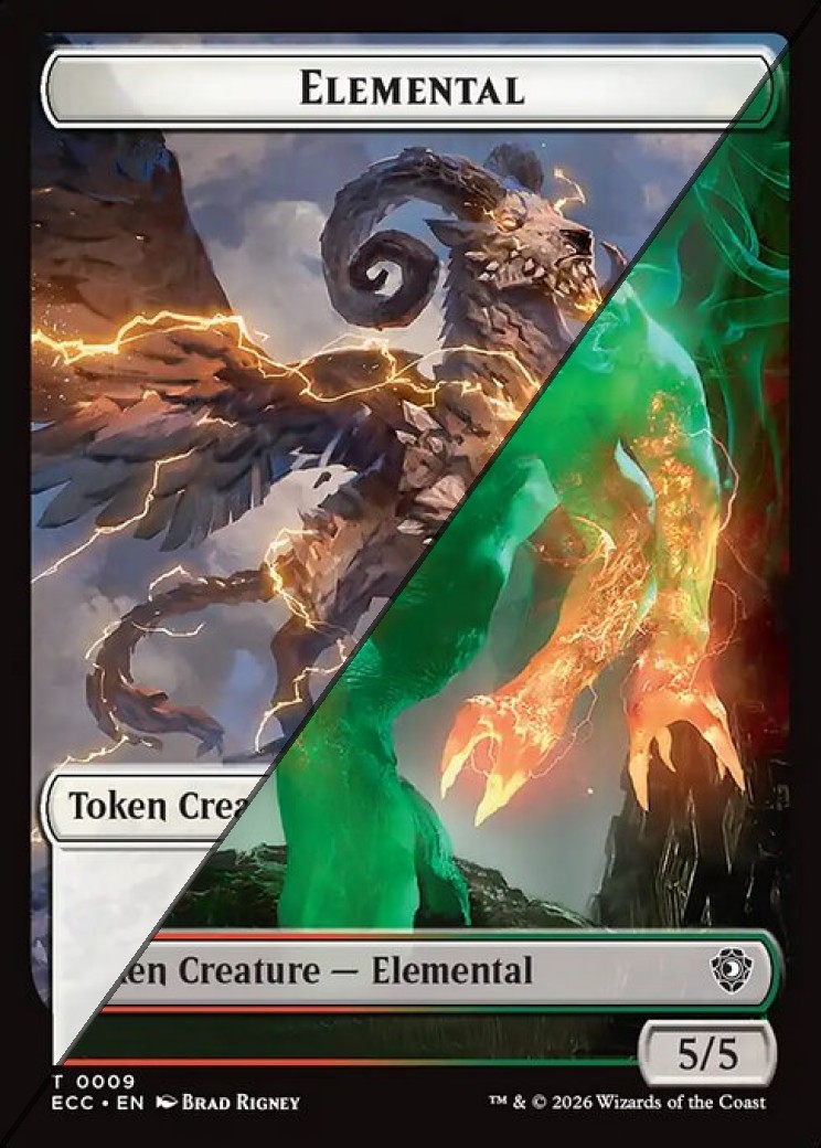 Elemental Token  // Elemental Token TECC  [Foil]