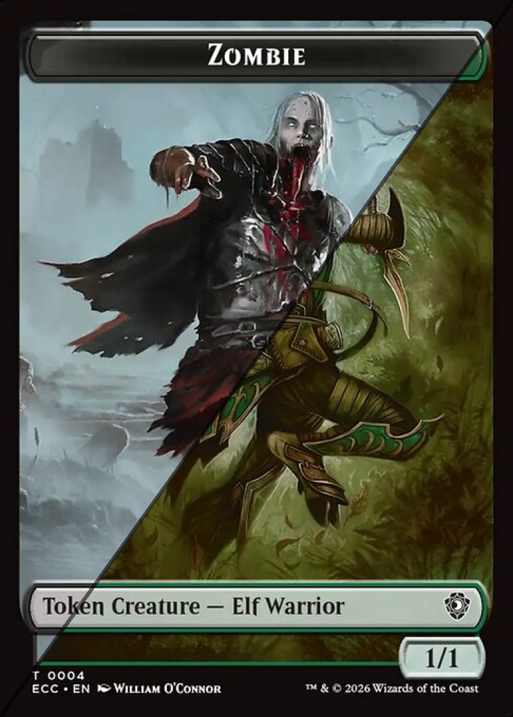Zombie Token  // Elf Warrior Token TECC 