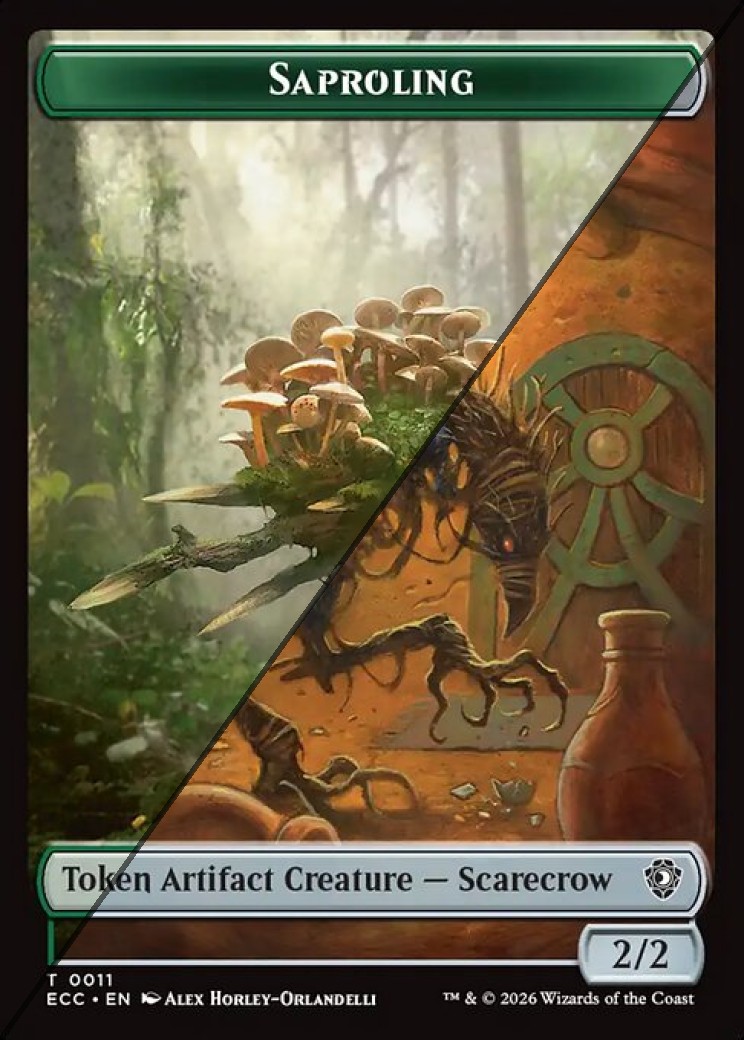 Saproling Token  // Scarecrow Token TECC 
