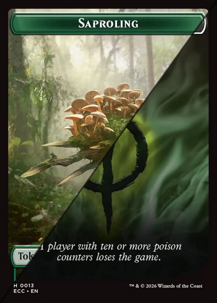 Saproling Token  // Poison Counter Token TECC 