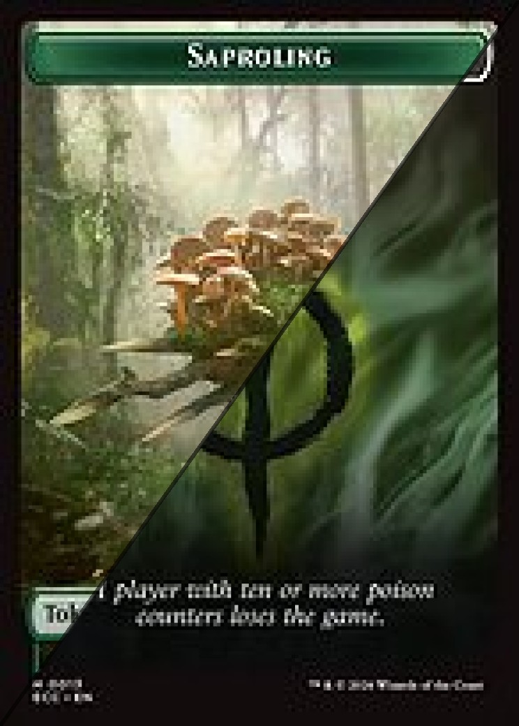 Saproling Token  // Poison Counter Token TECC 