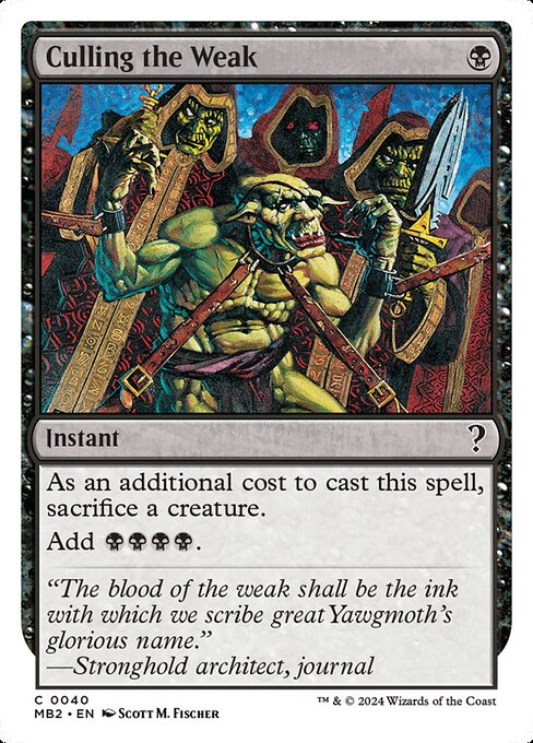 Culling the Weak [Foil]