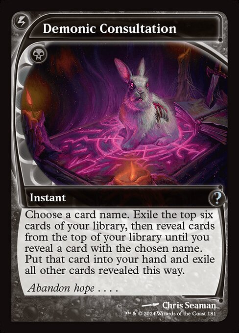 Demonic Consultation [Future Sight]
