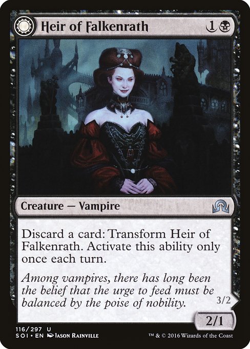 Heir of Falkenrath // Heir to the Night [Foil]