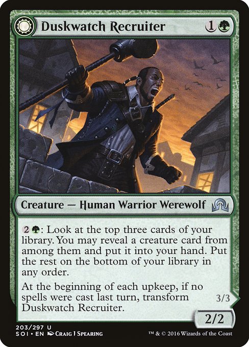Duskwatch Recruiter // Krallenhorde Howler [Foil]