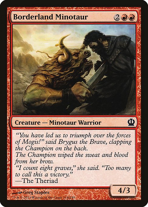 Borderland Minotaur [Foil]