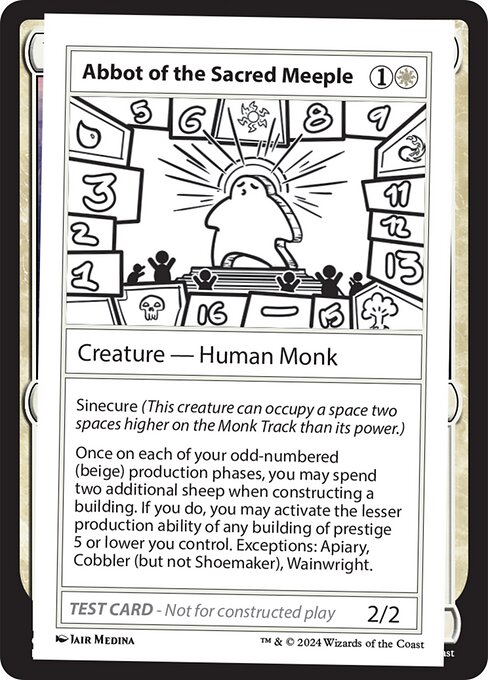 Abbot of the Sacred Meeple [Playtest]