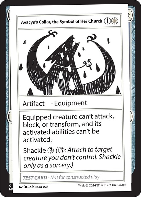 Avacyn's Collar, the Symbol of Her Church [Playtest]