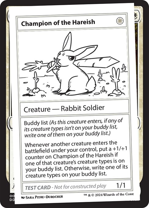 Champion of the Hareish [Playtest]