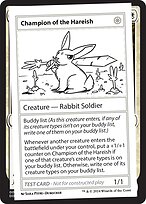 Champion of the Hareish [Playtest]