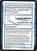 Duelists' Convocation International [Playtest]