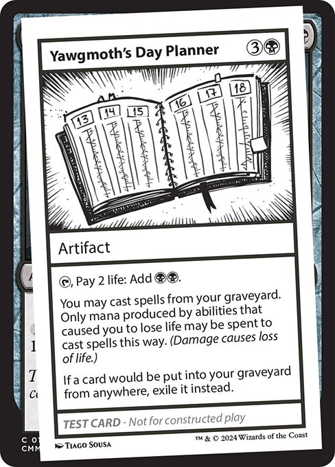 Yawgmoth's Day Planner [Playtest]