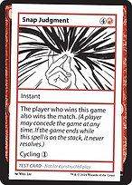 Snap Judgment [Playtest]