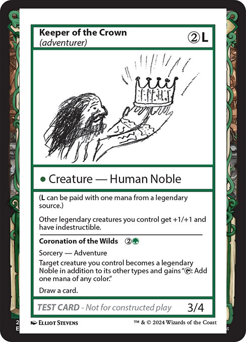 Keeper of the Crown // Coronation of the Wilds [Playtest]
