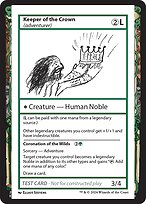 Keeper of the Crown // Coronation of the Wilds [Playtest]