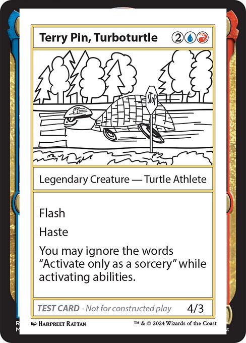 Terry Pin, Turboturtle [Playtest]