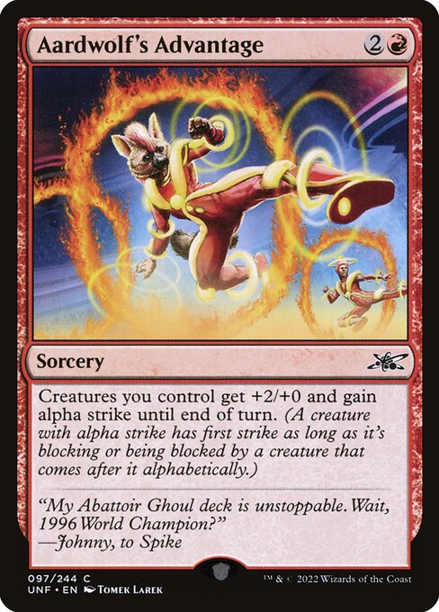 Aardwolf's Advantage [Foil]