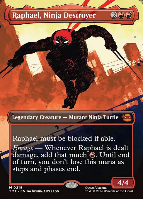 Raphael, Ninja Destroyer [Borderless Silhouette Foil]