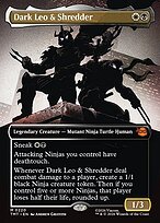 Dark Leo & Shredder [Borderless Silhouette]