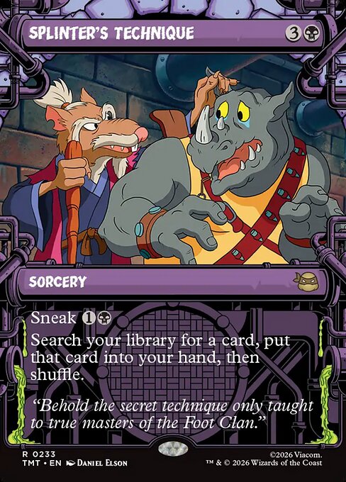 Splinter's Technique [Sewer Frame Foil]