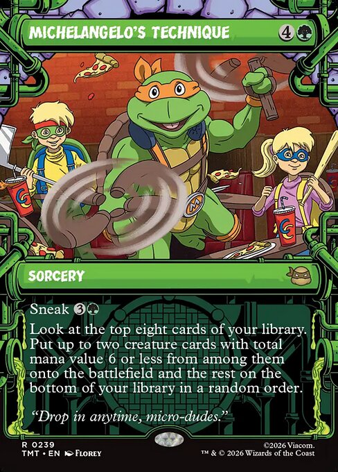 Michelangelo's Technique [Sewer Frame Foil]