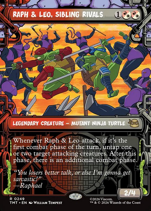 Raph & Leo, Sibling Rivals [Sewer Frame]