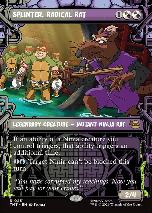 Splinter, Radical Rat [Sewer Frame Foil]