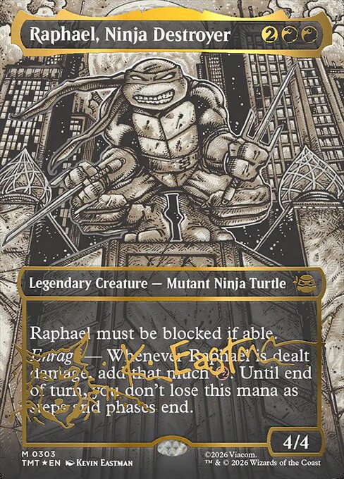 Raphael, Ninja Destroyer [Borderless Headliner Foil]