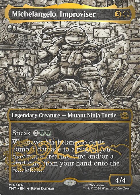Michelangelo, Improviser [Borderless Headliner Foil]