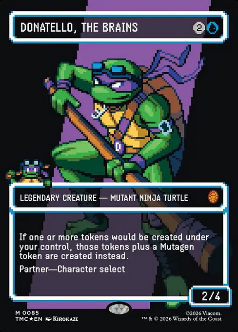 Donatello, the Brains [Borderless Pixel Surge Foil]
