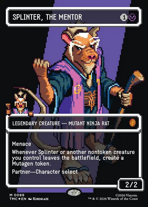 Splinter, the Mentor [Borderless Pixel Surge Foil]