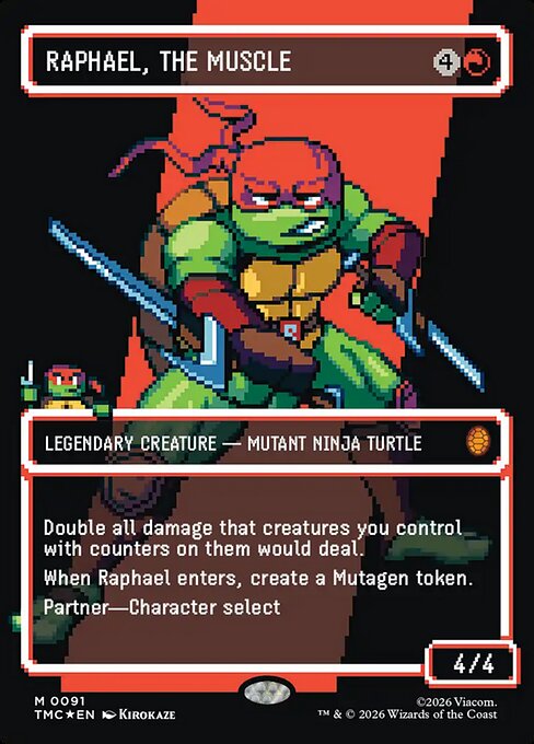 Raphael, the Muscle [Borderless Pixel Surge Foil]