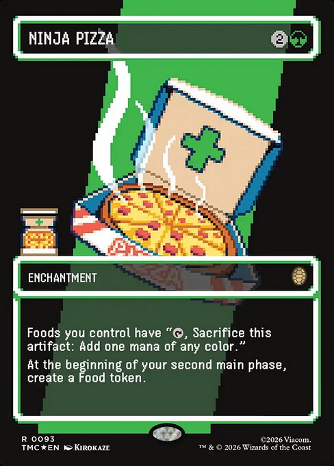 Ninja Pizza [Borderless Pixel Surge Foil]
