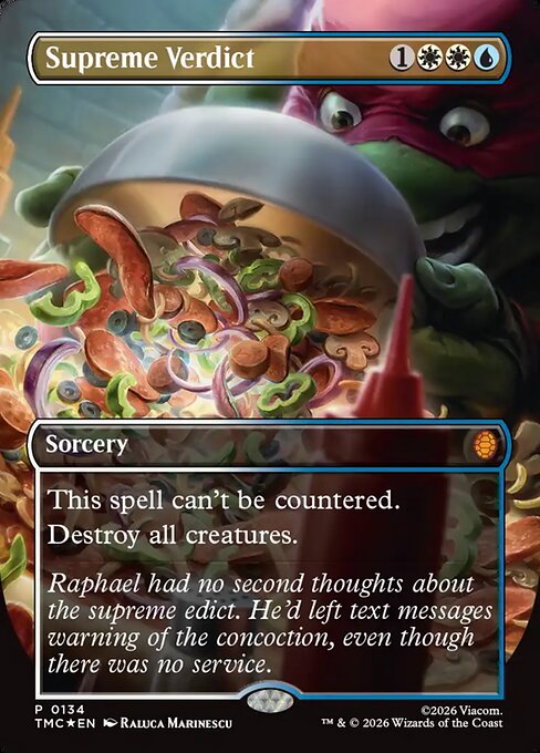 Supreme Verdict [Borderless Pizza Promo Foil]