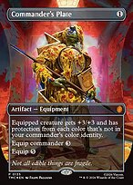 Commander's Plate [Borderless Pizza Promo Foil]
