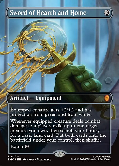 Sword of Hearth and Home [Borderless Pizza Promo Foil]