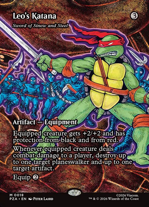 Leo's Katana (Sword of Sinew and Steel) [Borderless Foil]