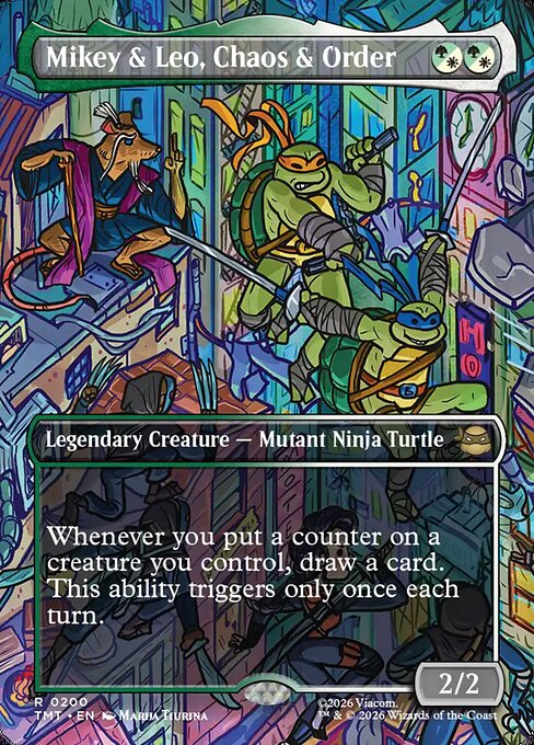 Mikey & Leo, Chaos & Order [Borderless Scene Foil]